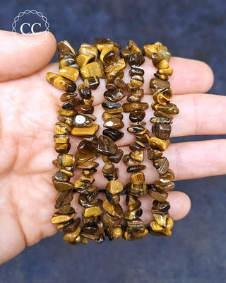 Tigers Eye Gemchip Bracelet