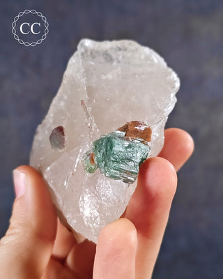 Blue Tourmaline in Quartz #3