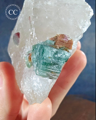 Blue Tourmaline in Quartz #3