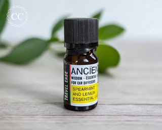 Travel Ease Essential Oil on a table