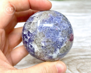 Unicorn Stone - Lepidolite Pink Tourmaline Palm Stone #3