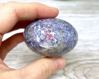 Unicorn Stone - Lepidolite Pink Tourmaline Palm Stone #3