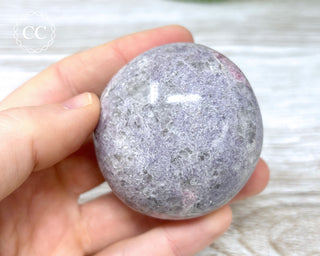 Unicorn Stone - Lepidolite Pink Tourmaline Palm Stone #4