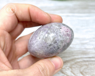 Unicorn Stone - Lepidolite Pink Tourmaline Palm Stone #4