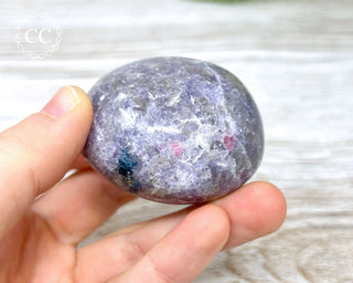 Unicorn Stone - Lepidolite Pink Tourmaline Palm Stone #1