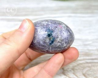 Unicorn Stone - Lepidolite Pink Tourmaline Palm Stone #1