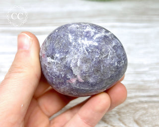 Unicorn Stone - Lepidolite Pink Tourmaline Palm Stone #1