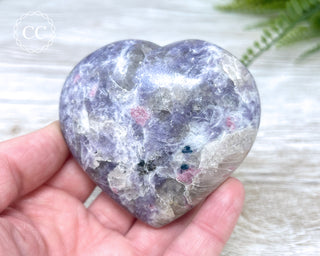 Unicorn Stone (Lepidolite & Pink Tourmaline) Heart #5
