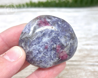 Unicorn Stone - Lepidolite Pink Tourmaline Palm Stone #1