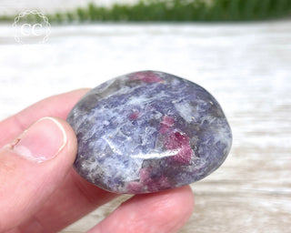Unicorn Stone - Lepidolite Pink Tourmaline Palm Stone #1