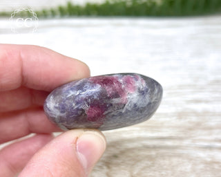 Unicorn Stone - Lepidolite Pink Tourmaline Palm Stone #1
