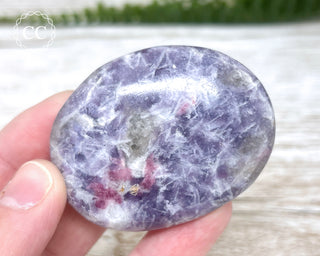 Unicorn Stone - Lepidolite Pink Tourmaline Palm Stone #9