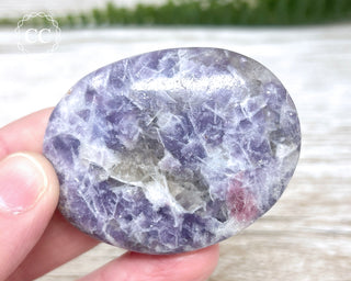 Unicorn Stone - Lepidolite Pink Tourmaline Palm Stone #9