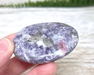 Unicorn Stone - Lepidolite Pink Tourmaline Palm Stone #9