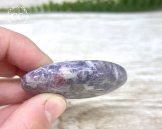 Unicorn Stone - Lepidolite Pink Tourmaline Palm Stone #9