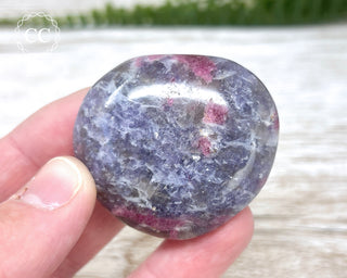 Unicorn Stone - Lepidolite Pink Tourmaline Palm Stone #1