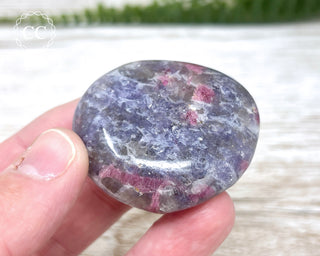 Unicorn Stone - Lepidolite Pink Tourmaline Palm Stone #1