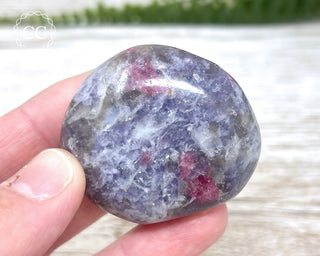Unicorn Stone - Lepidolite Pink Tourmaline Palm Stone #1
