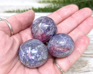 Large Lepidolite and Pink Tourmaline Pebble