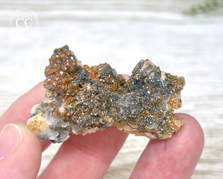 Vanadinite on Black Baryte #1