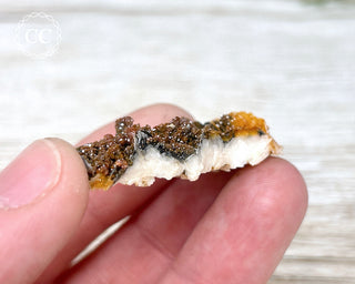 Vanadinite on Black Baryte #10
