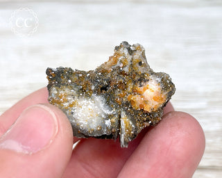Vanadinite on Black Baryte #12