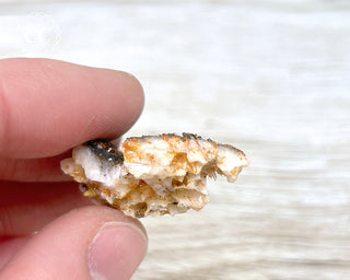 Vanadinite on Black Baryte #16
