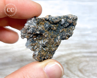 Vanadinite on Black Baryte #3