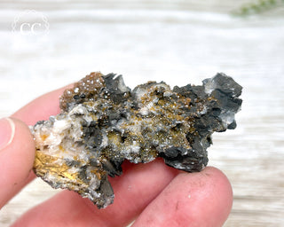 Vanadinite on Black Baryte #2