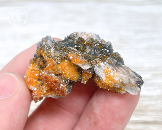 Vanadinite on Black Baryte #21