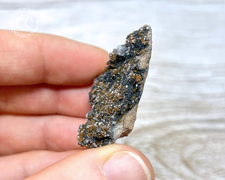 Vanadinite on Black Baryte #3