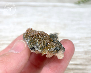 Vanadinite on Black Baryte #4