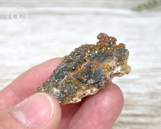 Vanadinite on Black Baryte #1