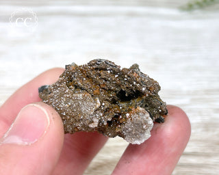 Vanadinite on Black Baryte #5