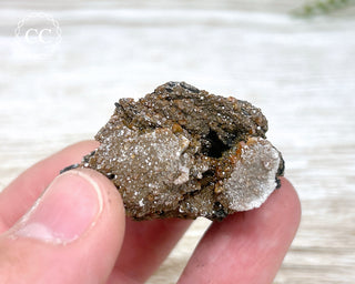 Vanadinite on Black Baryte #5