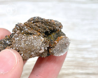 Vanadinite on Black Baryte #5