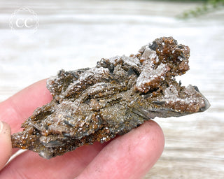 Vanadinite on Black Baryte #7