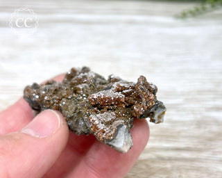 Vanadinite on Black Baryte #7