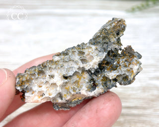 Vanadinite on Black Baryte #7