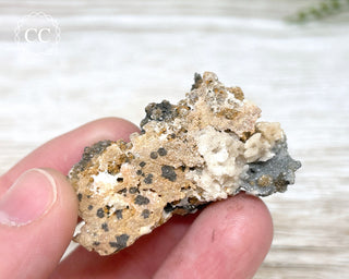 Vanadinite on Black Baryte #1