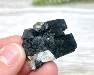 Velvet Black Tourmaline & Smoky Quartz Specimen - Namibia #16