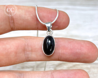 Whitby Jet Silver Necklace #3