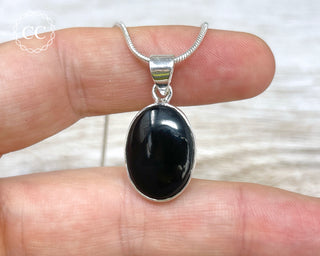 Whitby Jet Silver Necklace #4