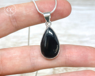 Whitby Jet Silver Necklace #1