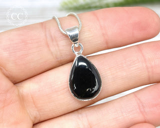 Whitby Jet Silver Necklace #1