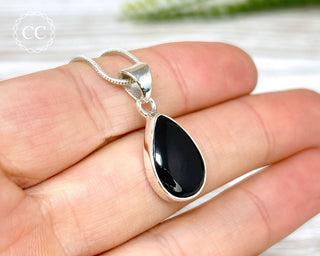 Whitby Jet Silver Necklace #1