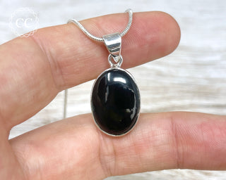 Whitby Jet Silver Necklace #4