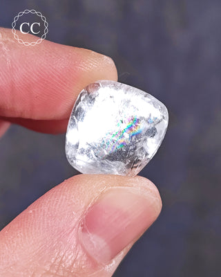 White Apophyllite Polished #16