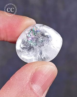 White Apophyllite Polished #4