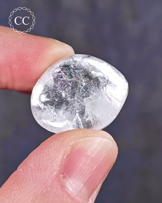 White Apophyllite Polished #4